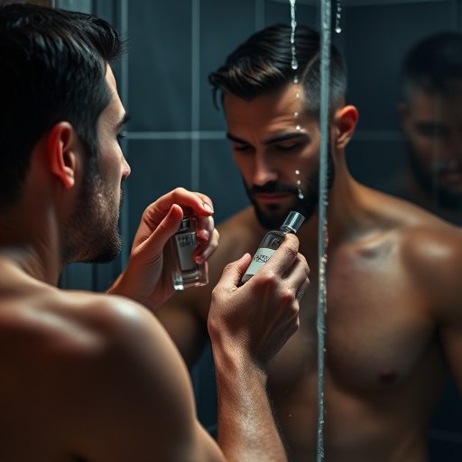 a men applying perfumes after shower bd546c